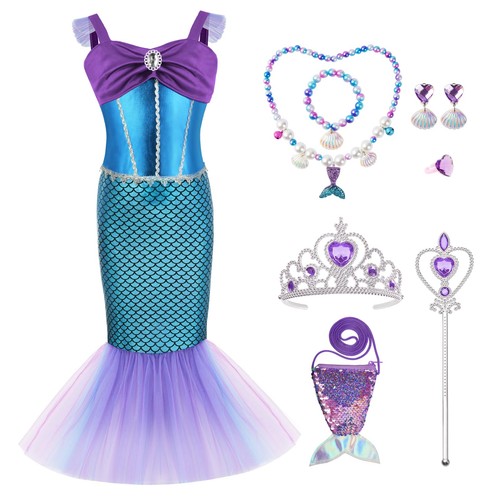 Vestito sirenetta bambina - sirenetta,