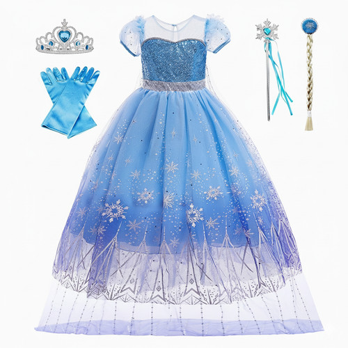 Costume bambina elsa - costume, set