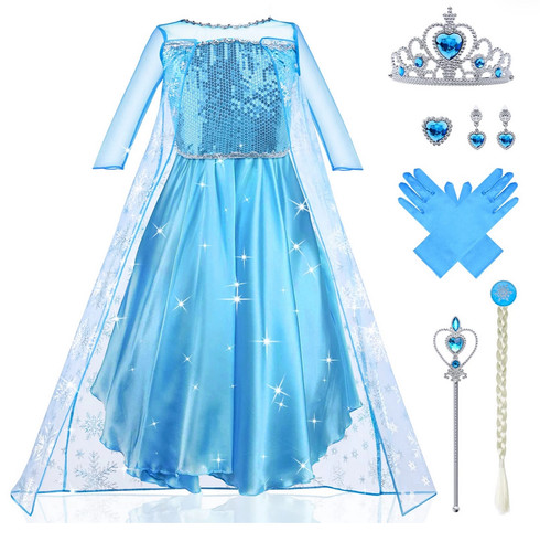 Costume principessa blu