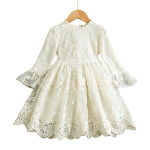 Abito vestito bambina beige - abito,